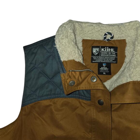 KUHL WOMEN'S CELESTE LINED VEST GOLD/BLUE (teal) SZ XL - Picture 4 of 8